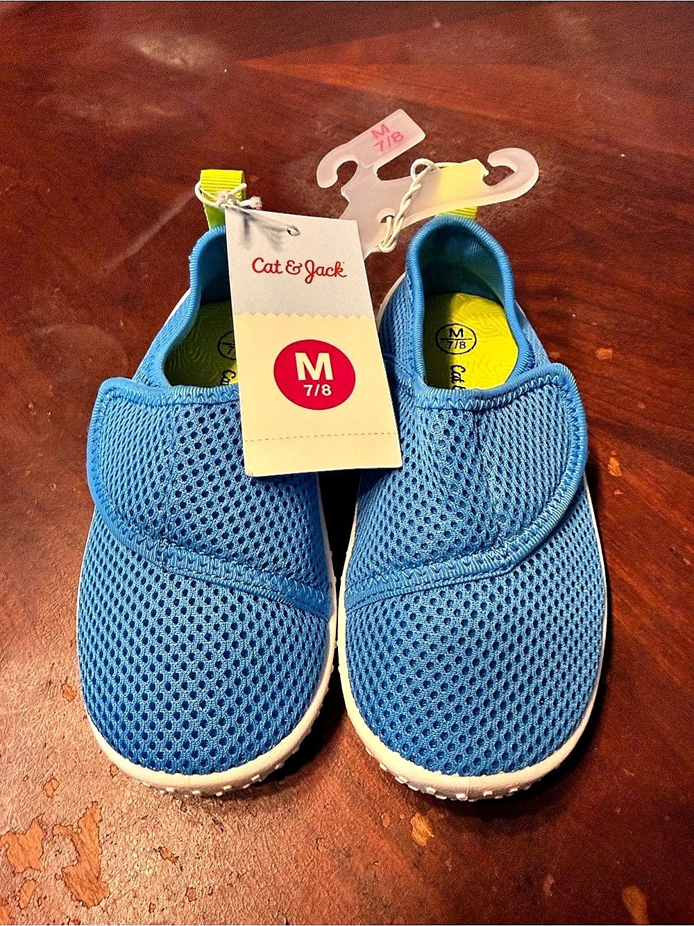 Cat & Jack Blue/Tiedyed Girls Sneakers Blue Size 7/8 NWT
